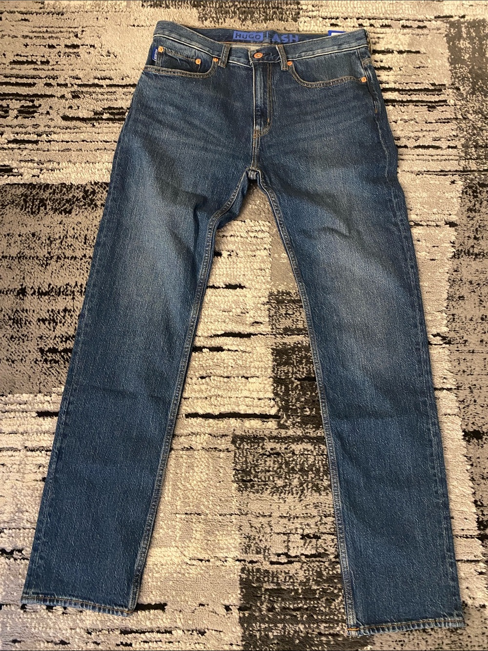 New Men’s Hugo by Hugo Boss Ash Slim Fit Jeans Blue 32 x 32
